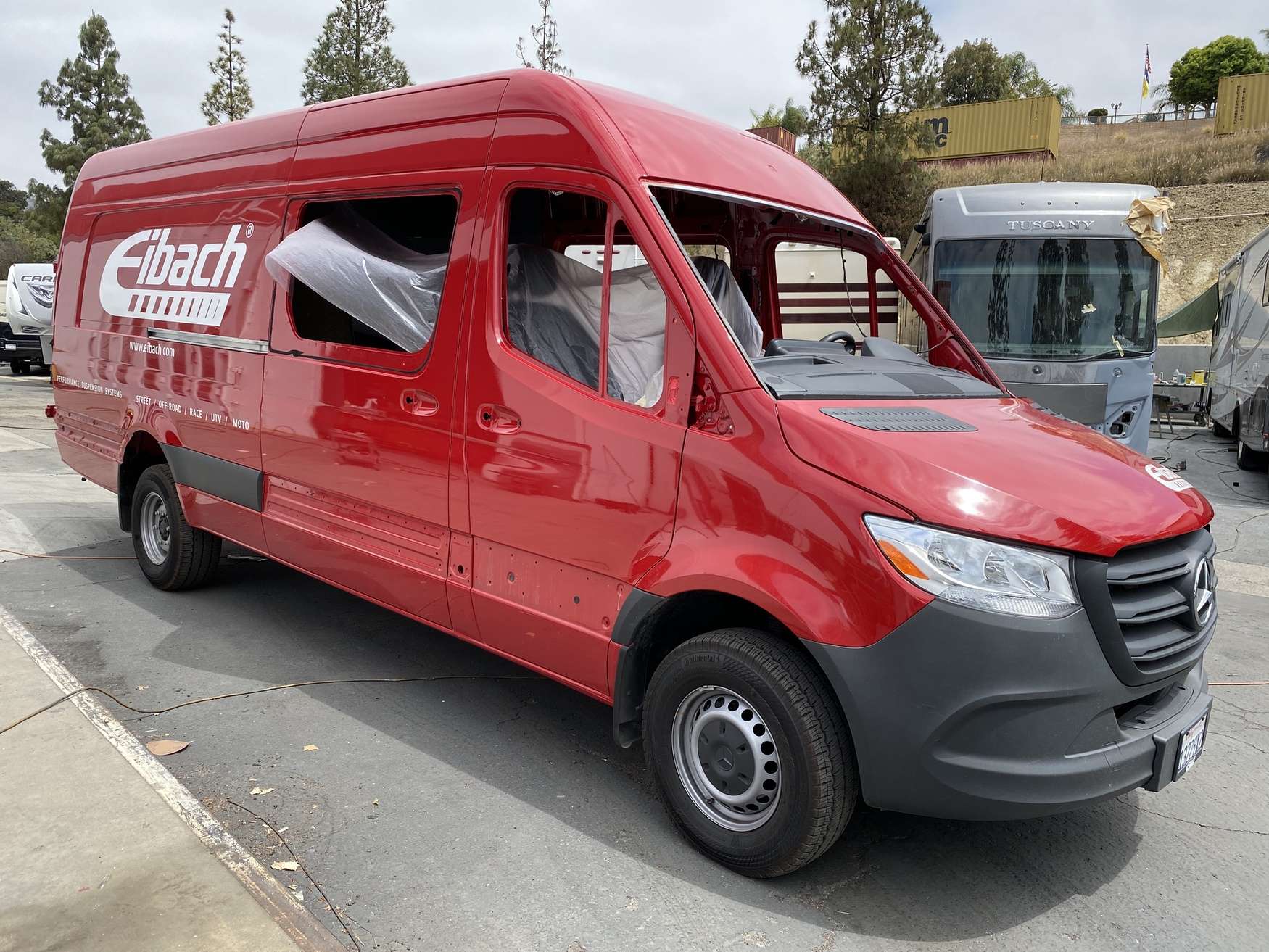 Specialized RV equipment that a general body shop does not carry